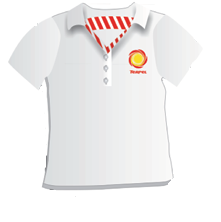 POLO BLANCO TERPEL HOMBRE-S logo Terpel sol (logo anterior)