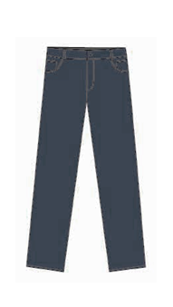 PANTALON DRILL GRIS 44 tipo jean, en tela drill (pista)